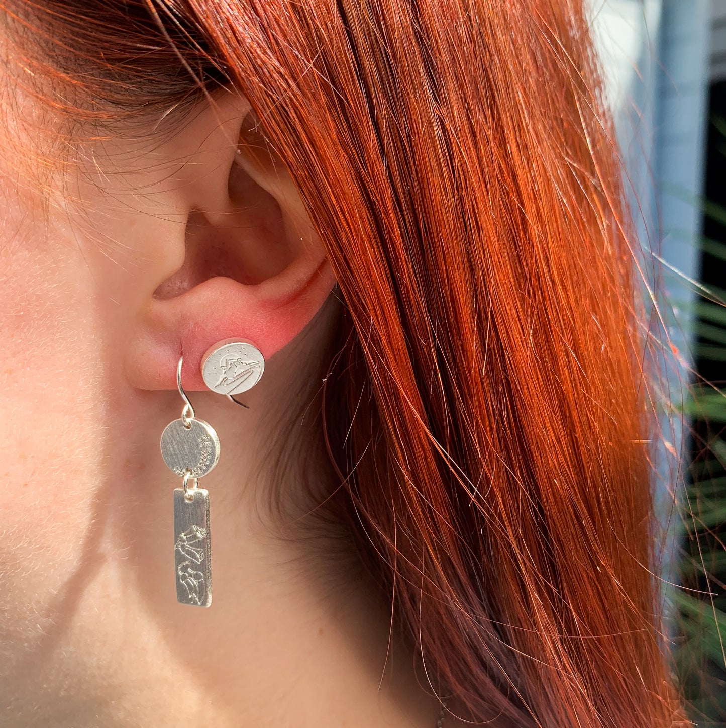 Mighty Maunga Silver Earrings