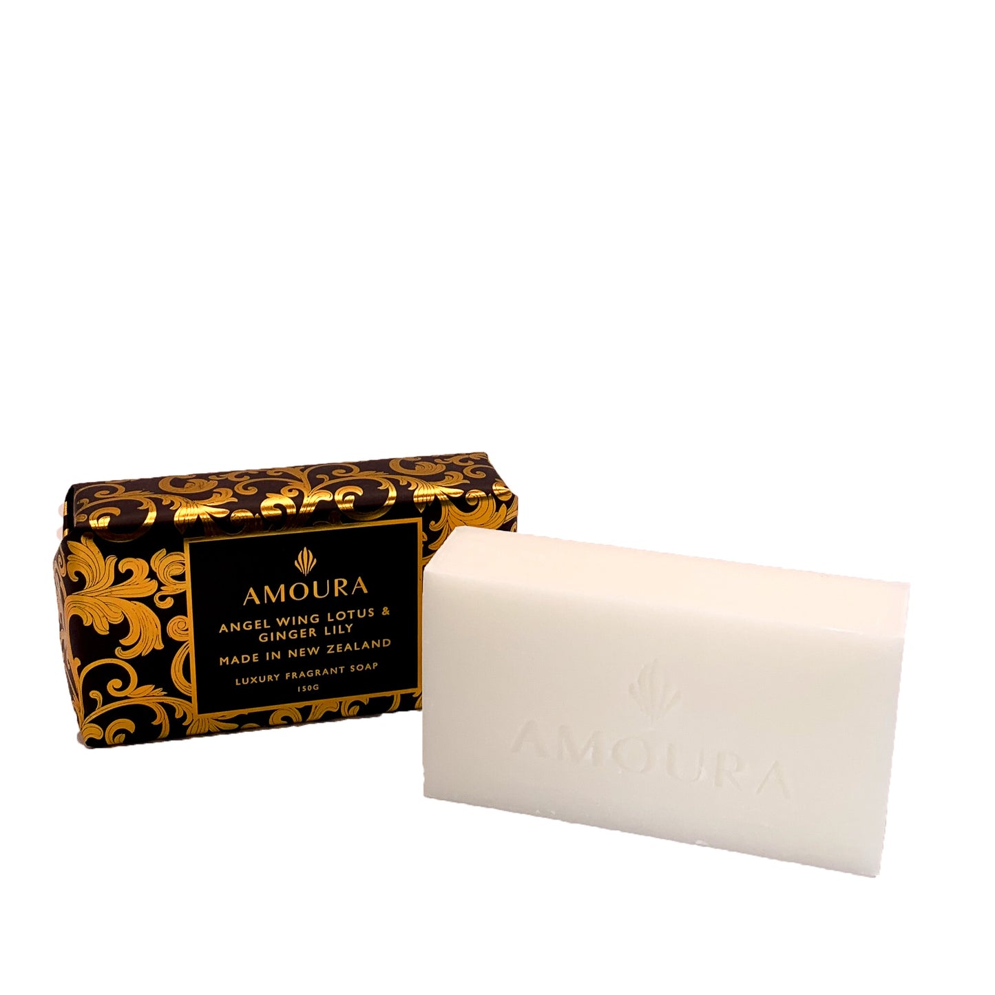 Amoura Luxury Fragrant Soap 150g - Angel Wing Lotus & Ginger Lily