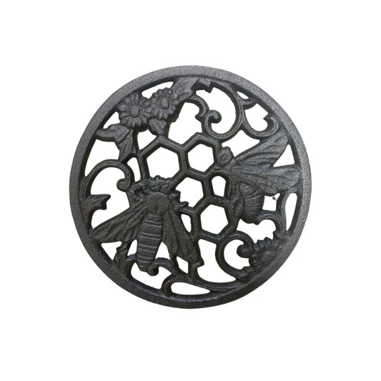 Cast Iron Bee Trivet